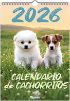 2026 Cute Puppies Calendar 🐶 | ENGLISH | Beautiful Dog Calendar A4/A3 | Gift for Dog Lovers | Decorative Cute Puppies 2026 Calendar