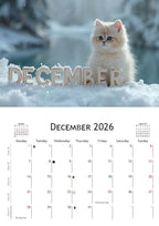 2026 Kitten Calendar | ENGLISH | DOWNLOADABLE PDF | Adorable Kittens. Perfect gift for kitten lovers