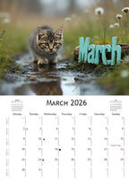 2026 Kitten Calendar | ENGLISH | DOWNLOADABLE PDF | Adorable Kittens. Perfect gift for kitten lovers