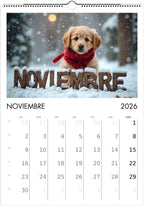 2026 Cute Puppies Calendar 🐶 | ENGLISH | Beautiful Dog Calendar A4/A3 | Gift for Dog Lovers | Decorative Cute Puppies 2026 Calendar