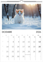 Minino Calendar 2026 😻 | SPANISH | Cute Kittens Perfect Gift for Cat Lovers
