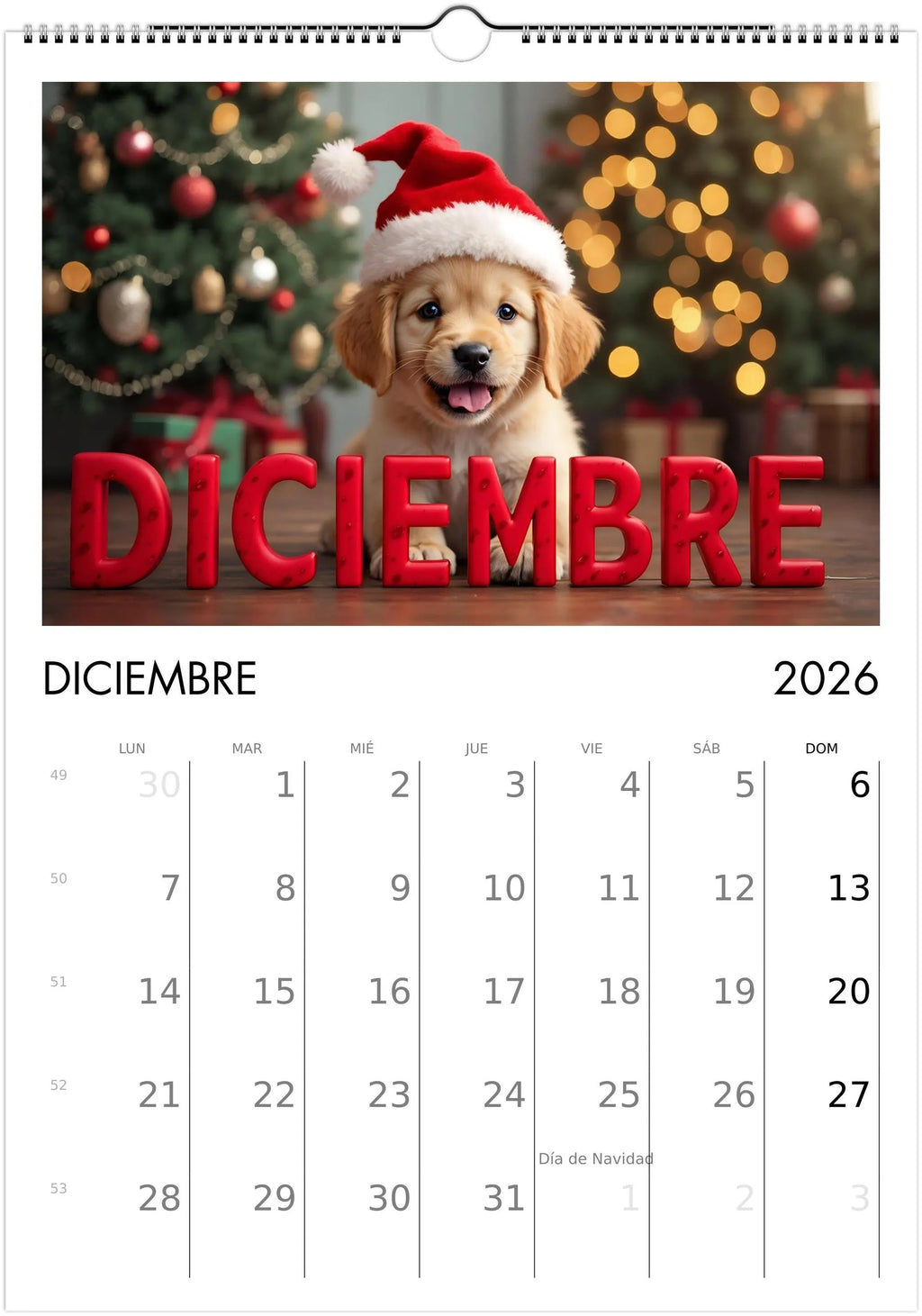 2026 Cute Puppies Calendar 🐶 | ENGLISH | Beautiful Dog Calendar A4/A3 | Gift for Dog Lovers | Decorative Cute Puppies 2026 Calendar
