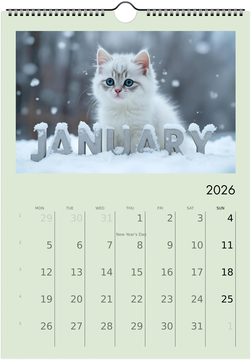 Cute Kittens 2026 Calendar 😻 | ENGLISH | Cute Kittens Perfect Gift for Kitten Lovers