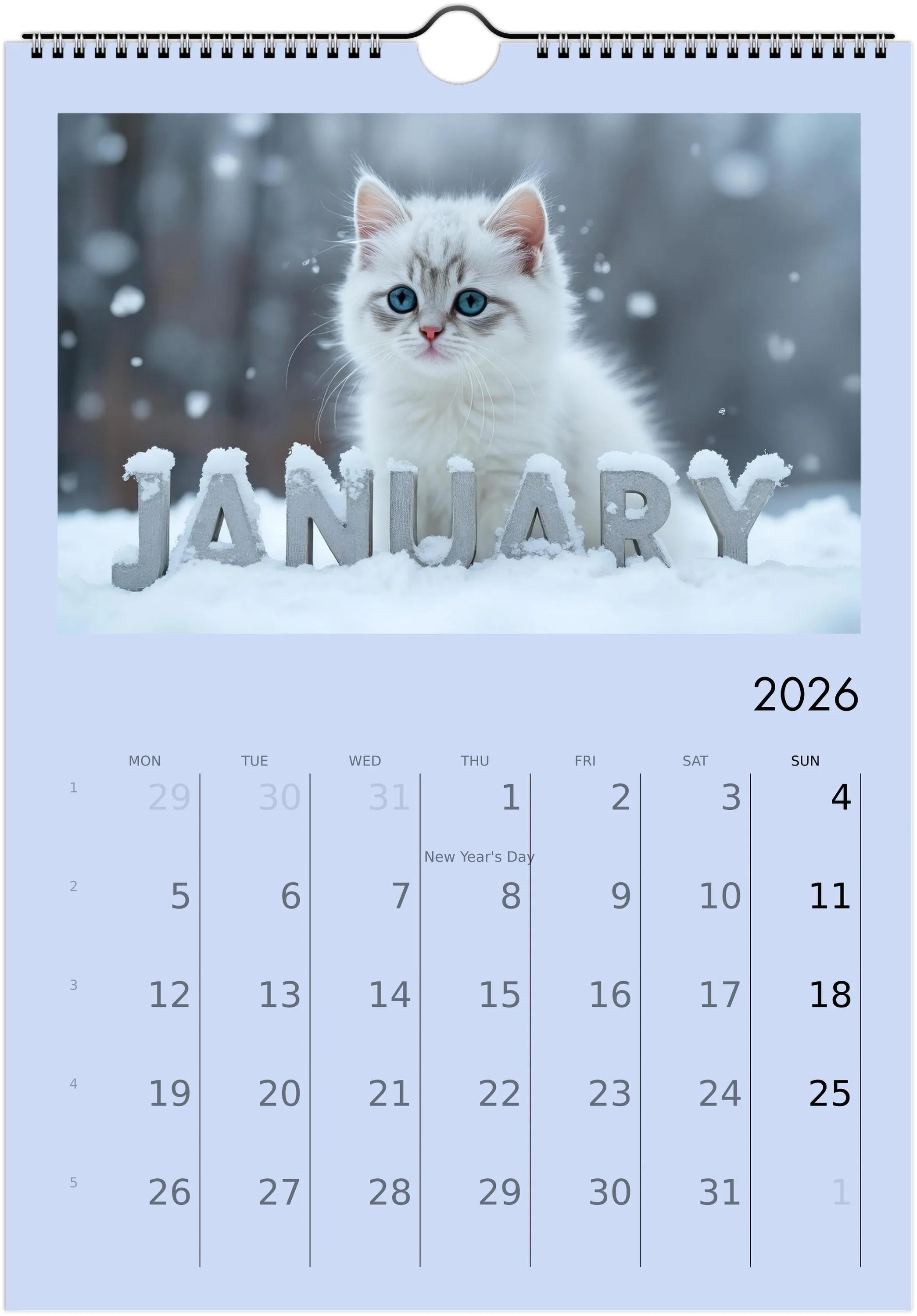 Cute Kittens 2026 Calendar 😻 | ENGLISH | Cute Kittens Perfect Gift for Kitten Lovers