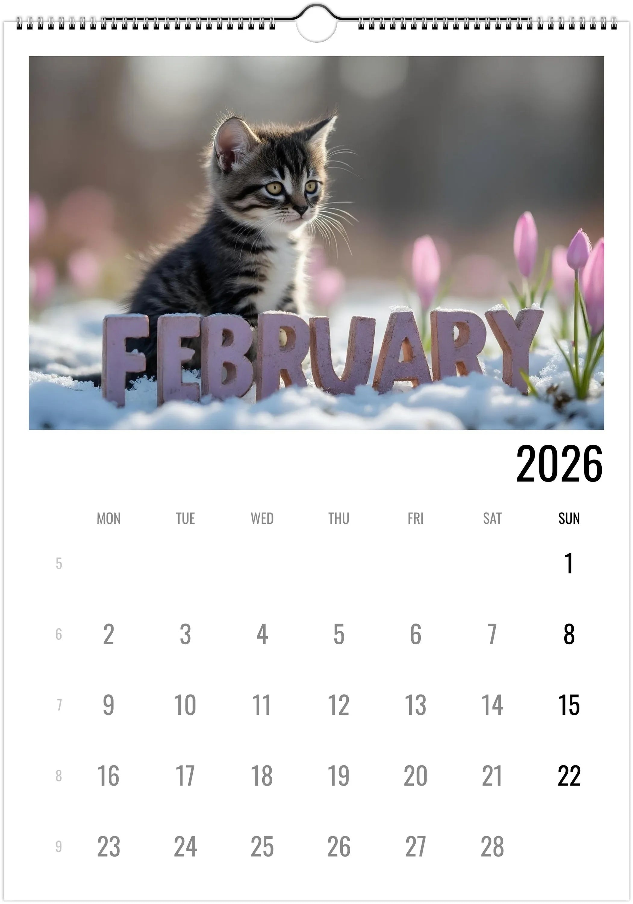 Cute Kittens 2026 Calendar 😻 | ENGLISH | Cute Kittens Perfect Gift for Kitten Lovers