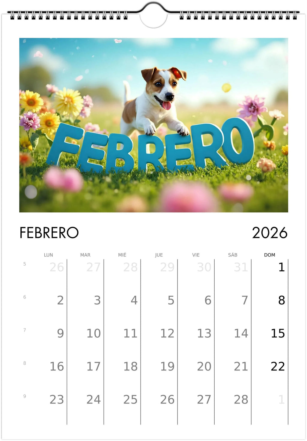 2026 Cute Puppies Calendar 🐶 | ENGLISH | Beautiful Dog Calendar A4/A3 | Gift for Dog Lovers | Decorative Cute Puppies 2026 Calendar