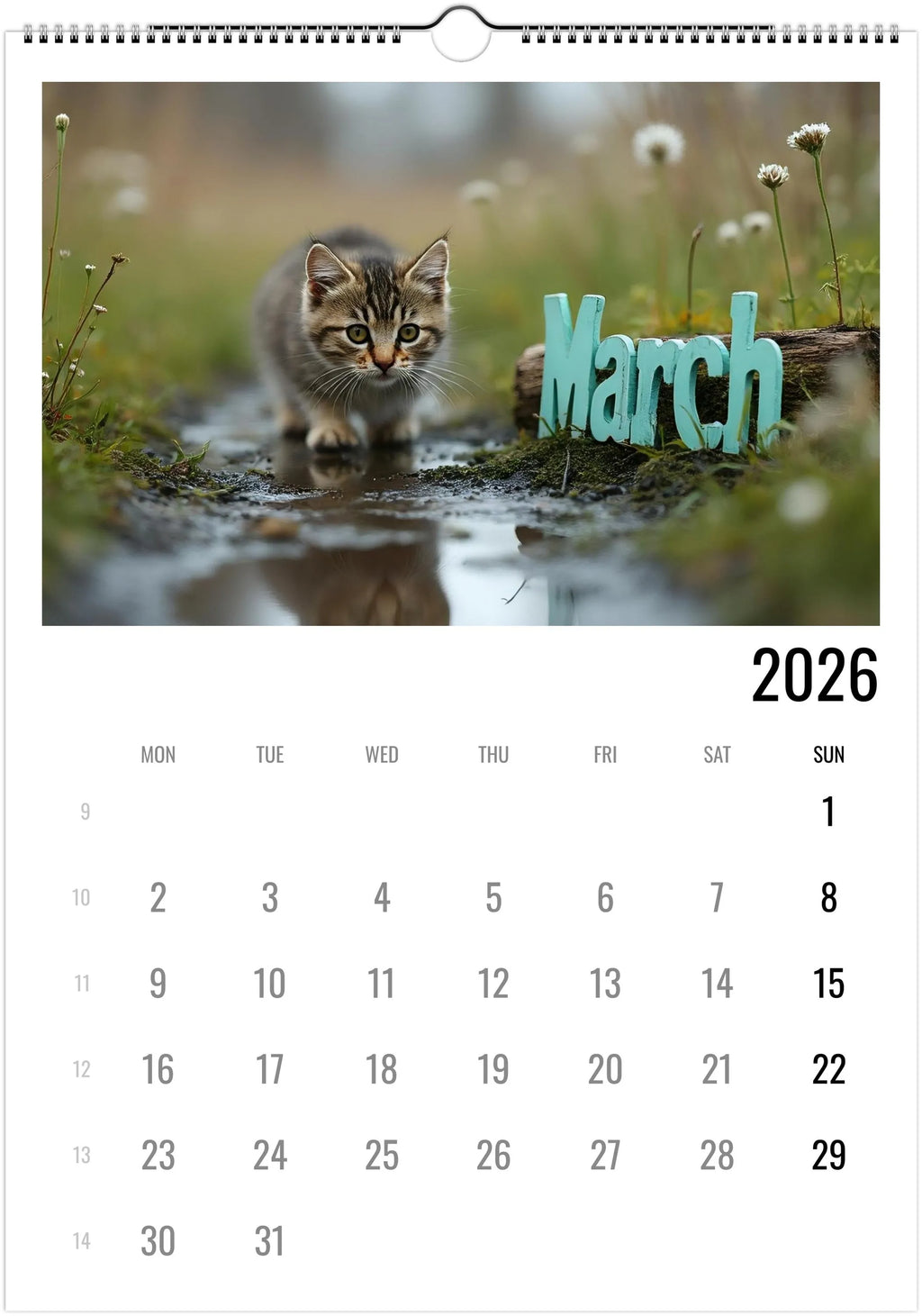 Cute Kittens 2026 Calendar 😻 | ENGLISH | Cute Kittens Perfect Gift for Kitten Lovers