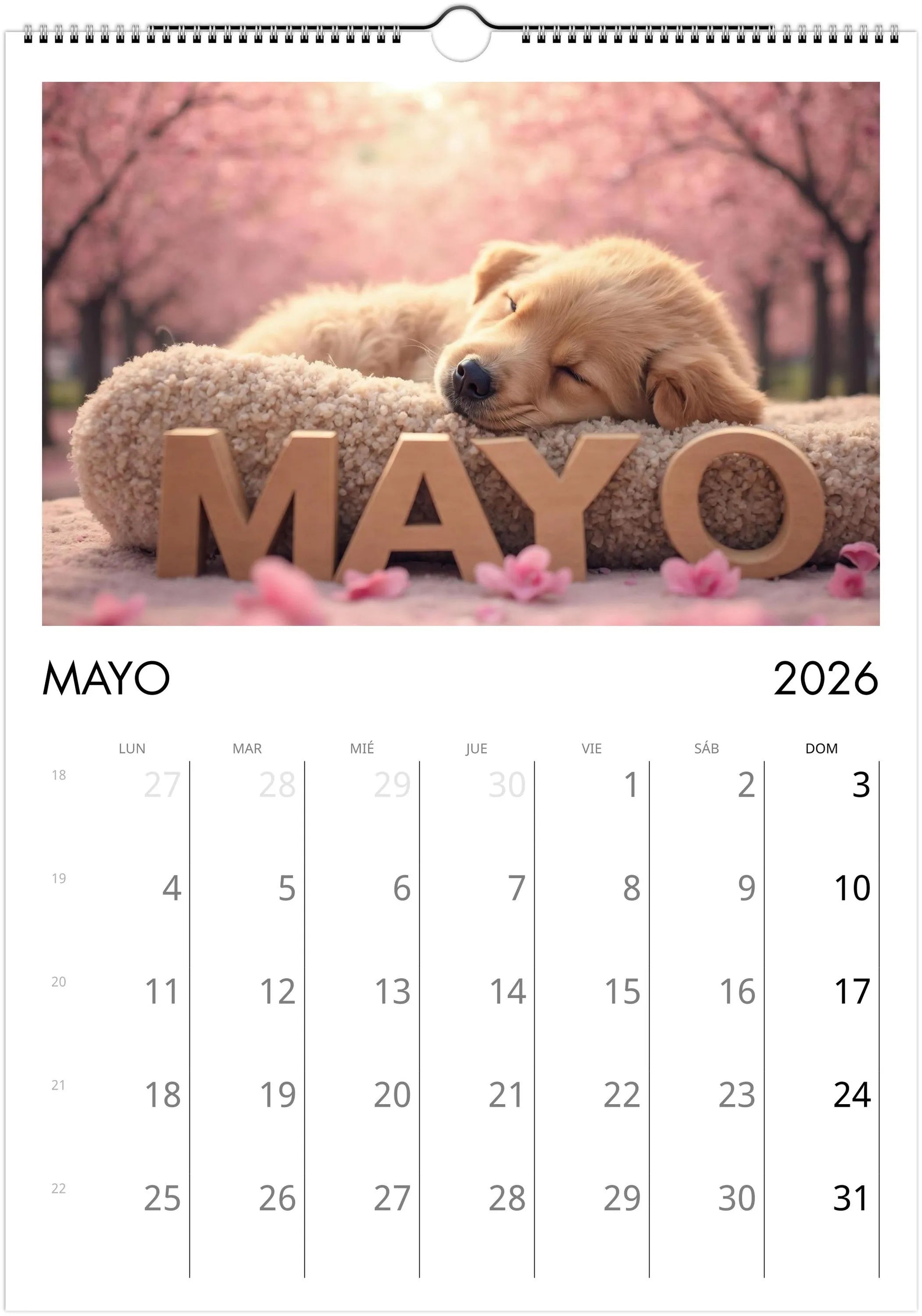 2026 Cute Puppies Calendar 🐶 | ENGLISH | Beautiful Dog Calendar A4/A3 | Gift for Dog Lovers | Decorative Cute Puppies 2026 Calendar