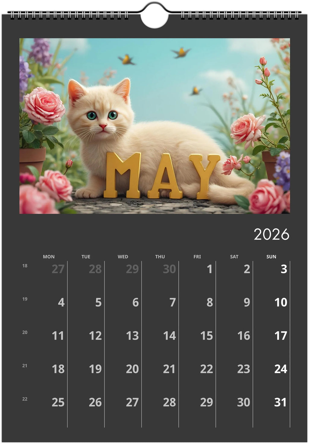 Cute Kittens 2026 Calendar 😻 | ENGLISH | Cute Kittens Perfect Gift for Kitten Lovers