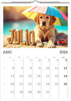 2026 Cute Puppies Calendar 🐶 | ENGLISH | Beautiful Dog Calendar A4/A3 | Gift for Dog Lovers | Decorative Cute Puppies 2026 Calendar