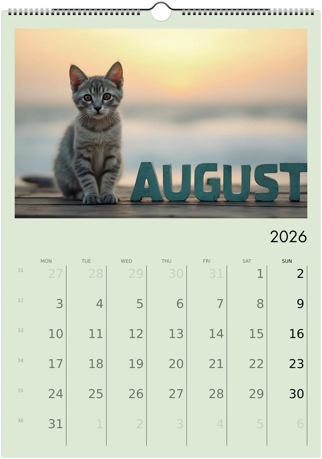 Cute Kittens 2026 Calendar 😻 | ENGLISH | Cute Kittens Perfect Gift for Kitten Lovers