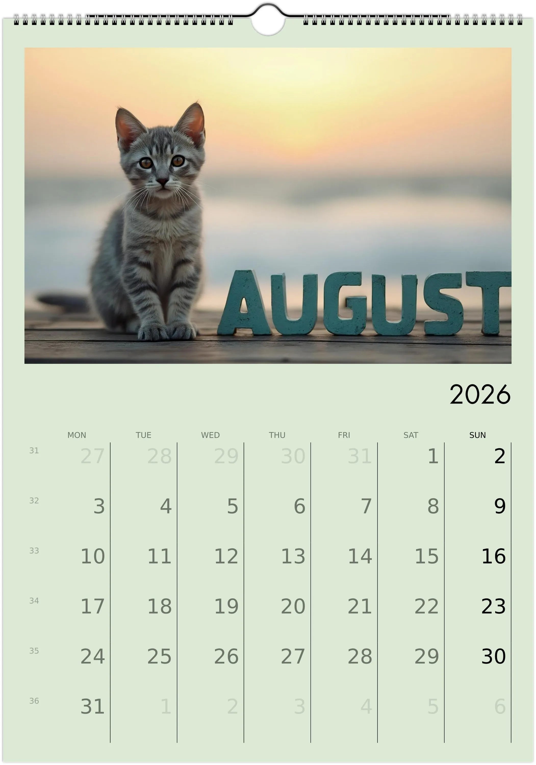 Cute Kittens 2026 Calendar 😻 | ENGLISH | Cute Kittens Perfect Gift for Kitten Lovers