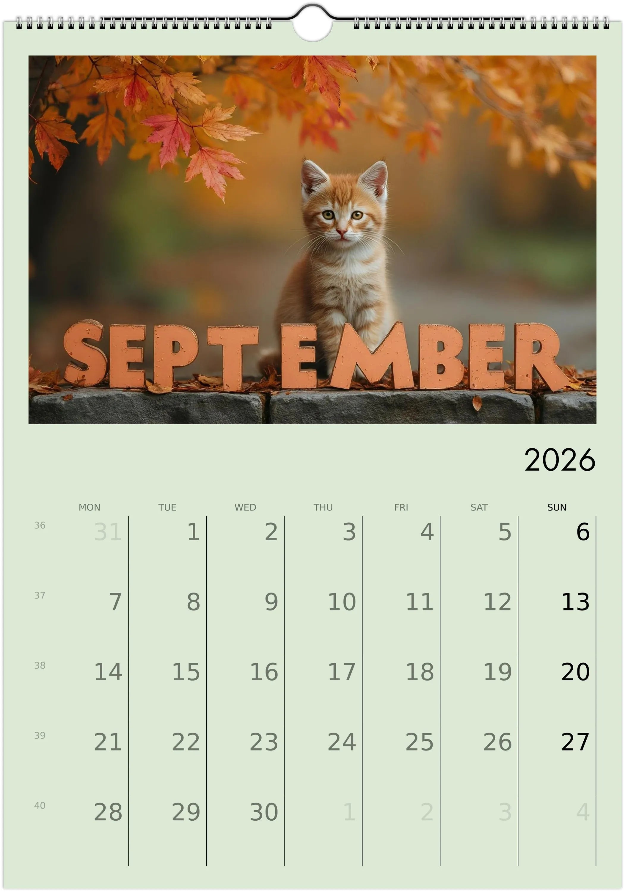 Cute Kittens 2026 Calendar 😻 | ENGLISH | Cute Kittens Perfect Gift for Kitten Lovers