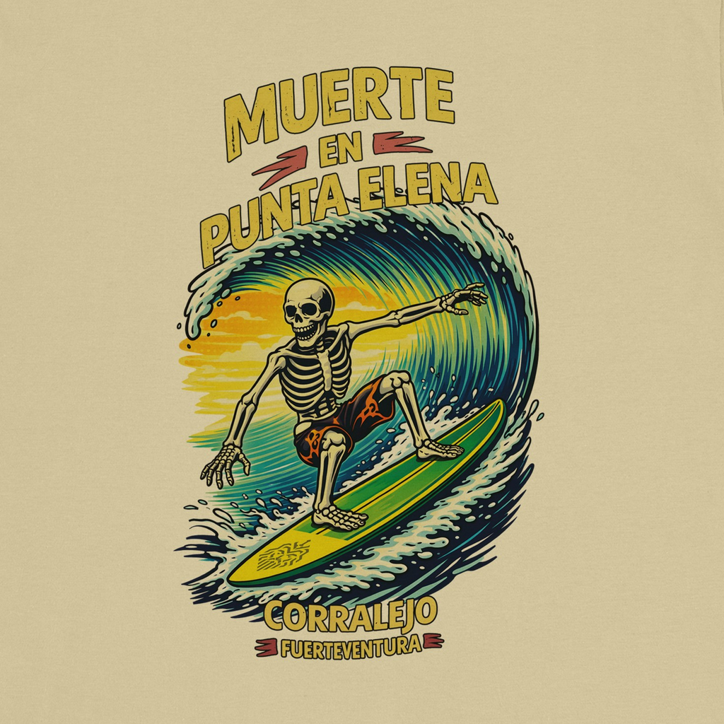 PUNTA ELENA DEATH - Unisex Surf T-Shirt | Surf School | Surf Gift