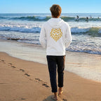 Unisex Zip-Up Hoodie Poseidon Surf Academy 🌊 | Organic Cotton and Recycled Polyester | Sustainable Surf Hoodie for Men and Women
