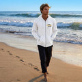 Unisex Zip-Up Hoodie Poseidon Surf Academy 🌊 | Organic Cotton and Recycled Polyester | Sustainable Surf Hoodie for Men and Women